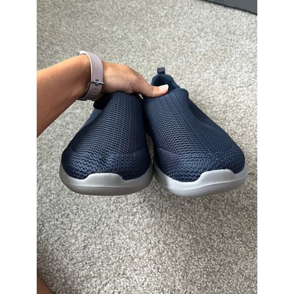 NWT Skechers Go Walk Max Wide Width Sneaker Slip On Comfort Navy Blue Size 11.5 - Picture 5 of 10